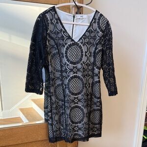 Jack by BB Dakota Monochrome Lace Dress